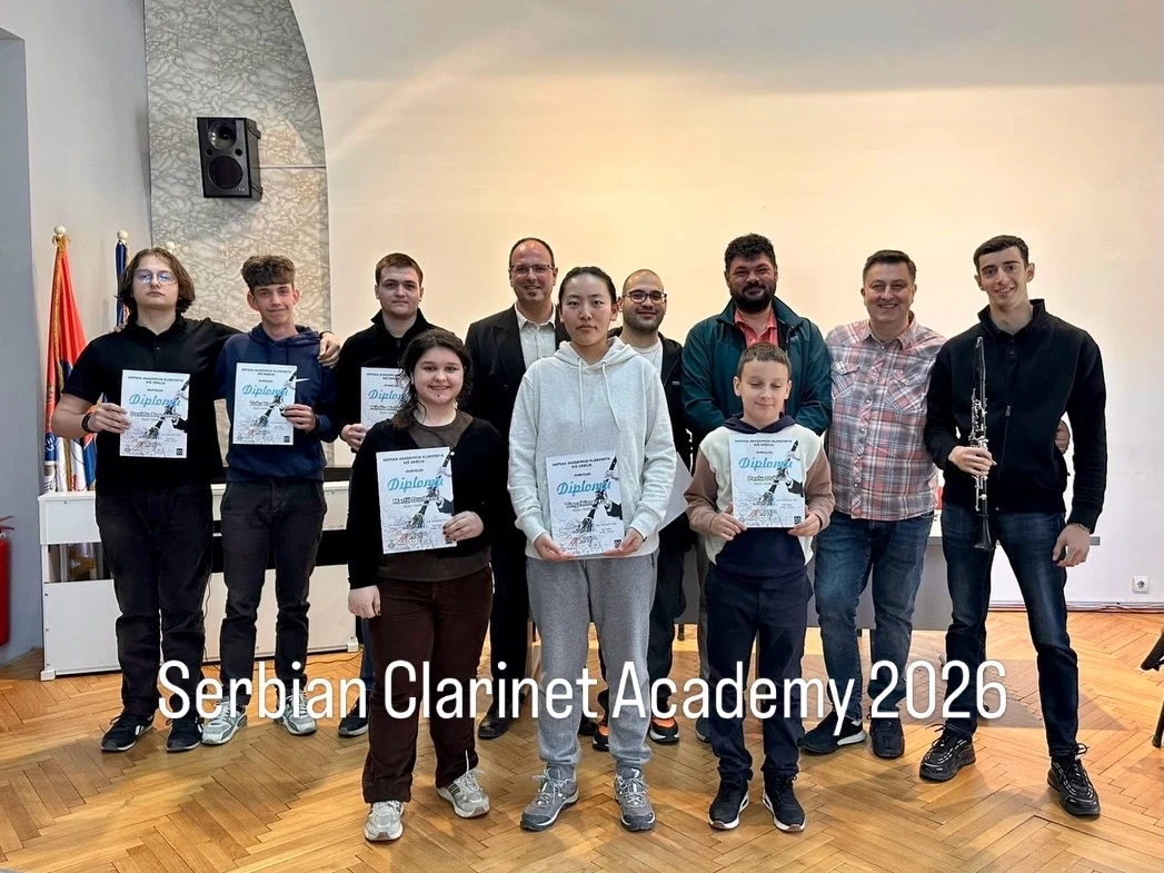 Students and teachers at Serbian Clarinet Academy 2026